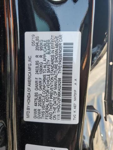 2019 HONDA ACCORD TOU 1HGCV2F96KA024298