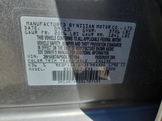 2013 NISSAN SENTRA S - 3N1AB7AP5DL787154