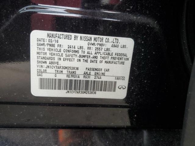 2016 INFINITI Q50 BASE JN1CV7AR3GM252836