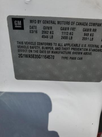 2016 CHEVROLET IMPALA LIM 2G1WA5E35G1164570