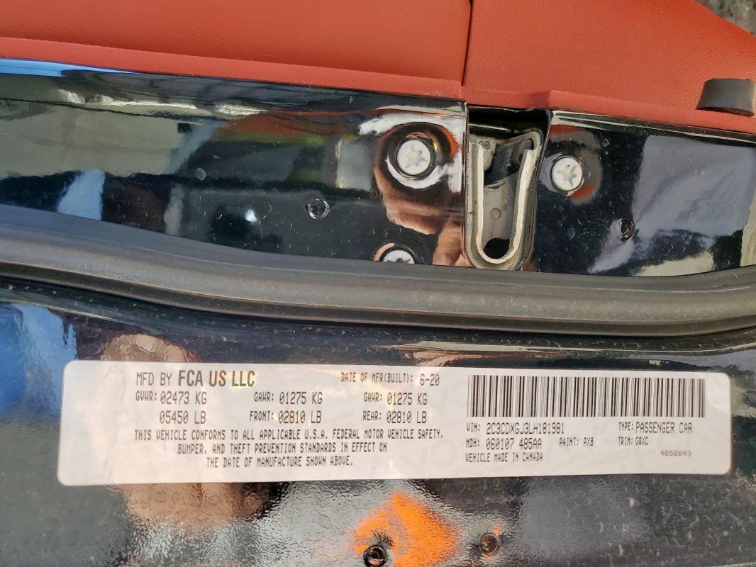 2020 DODGE CHARGER SC 2C3CDXGJ3LH181981