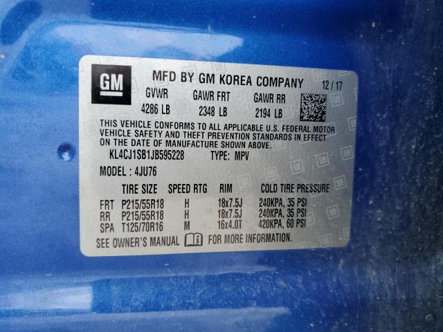 2018 BUICK ENCORE SPO KL4CJ1SB1JB595228