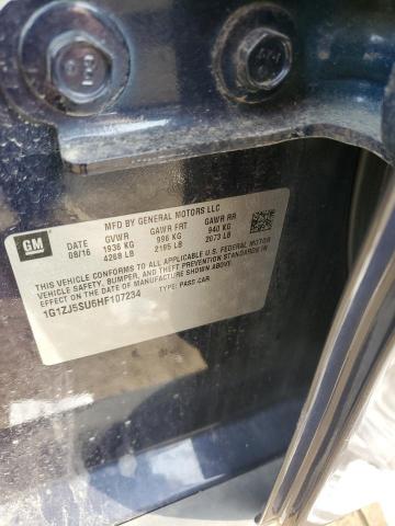 2017 CHEVROLET MALIBU HYB 1G1ZJ5SU6HF107234