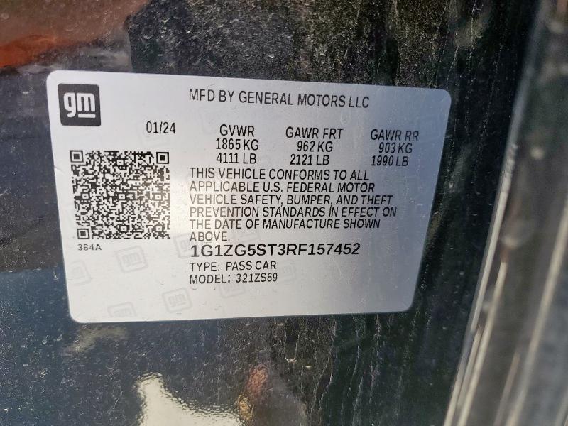 2024 CHEVROLET MALIBU RS - 1G1ZG5ST3RF157452