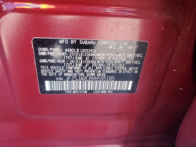 2017 SUBARU FORESTER 2 JF2SJARC8HH595185