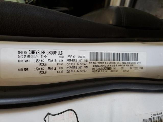2015 DODGE DURANGO LI 1C4RDJDG3FC709554