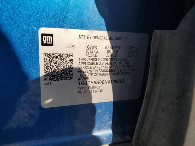 2022 CHEVROLET BOLT EUV L 1G1FY6S06N4108361