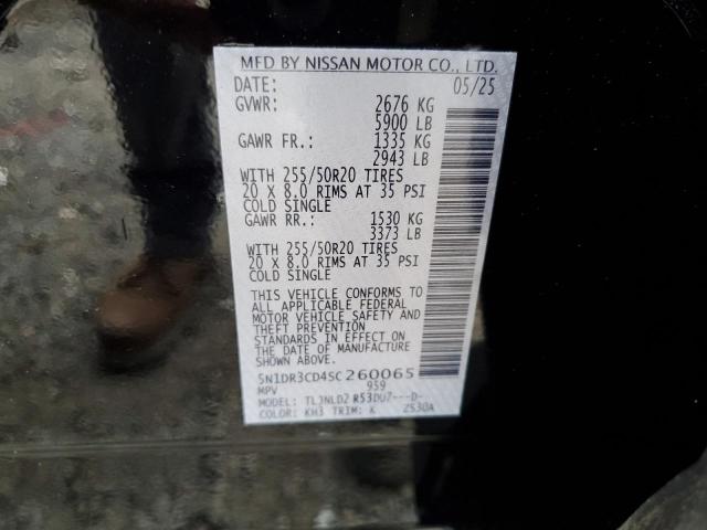 2025 NISSAN PATHFINDER 5N1DR3CD4SC260065