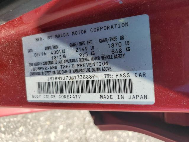 2016 MAZDA 3 SPORT JM1BM1J70G1338887