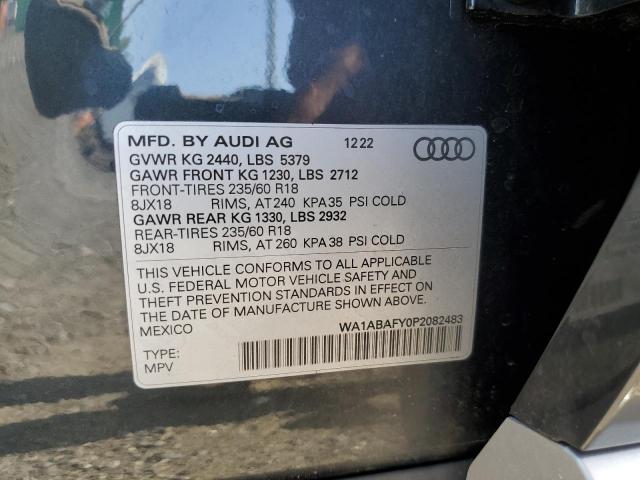 2023 AUDI Q5 PREMIUM WA1ABAFY0P2082483