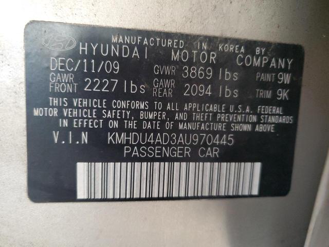 2010 HYUNDAI ELANTRA BL - KMHDU4AD3AU970445
