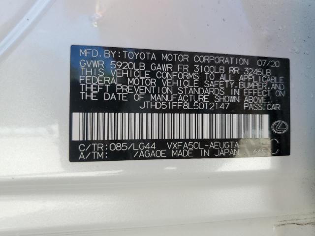 2020 LEXUS LS 500 BAS JTHD51FF8L5012147