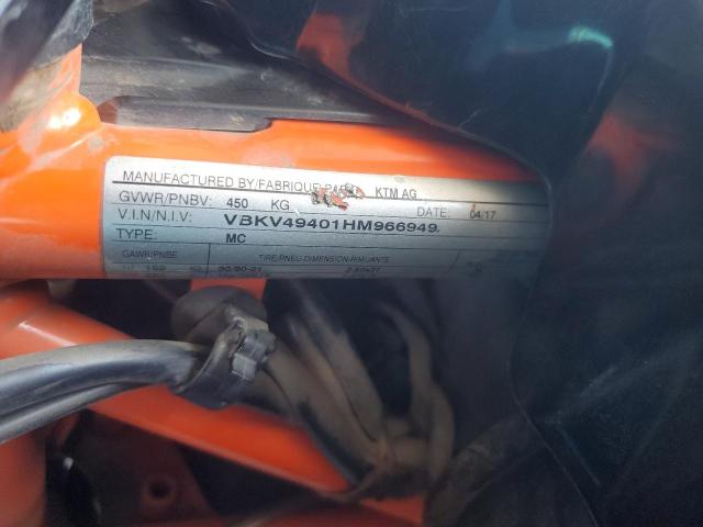 2017 KTM 1090 ADVEN VBKV49401HM966949