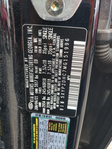 2021 KIA TELLURIDE 5XYP2DHC7MG151996