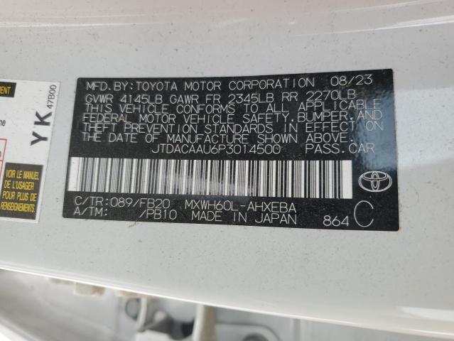 2023 TOYOTA PRIUS LE JTDACAAU6P3014500