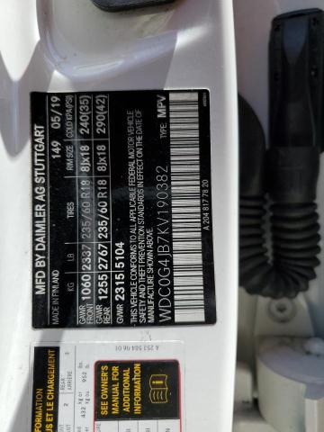2019 MERCEDES-BENZ GLC 300 - WDC0G4JB7KV190382