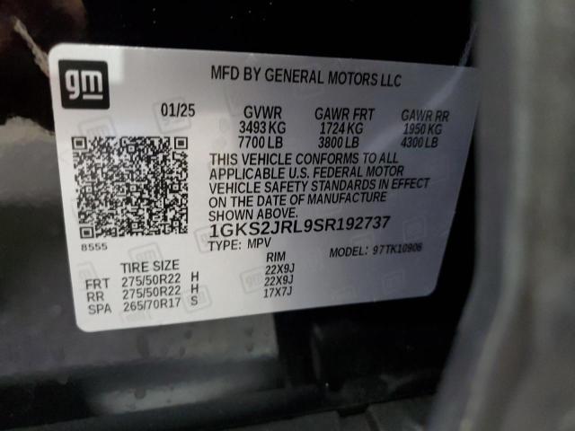 2025 GMC YUKON XL D 1GKS2JRL9SR192737