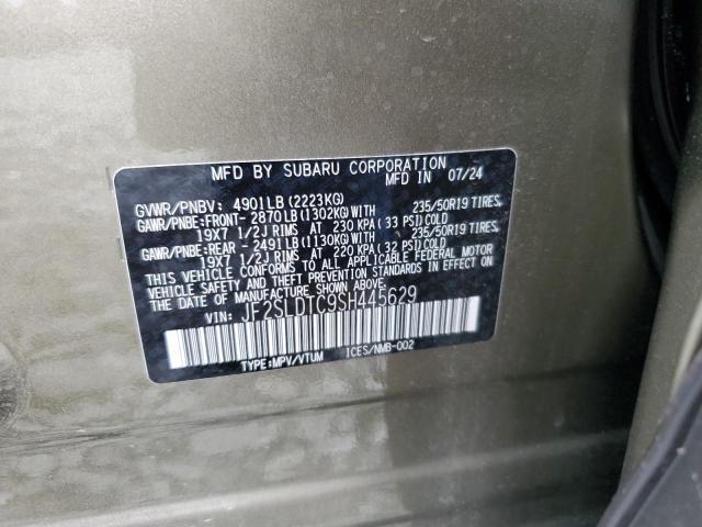 2025 SUBARU FORESTER TOURING JF2SLDTC9SH445629