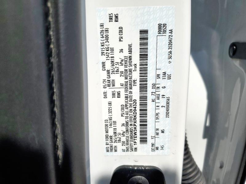 2024 FORD F150 XLT - 1FTEW3KPXRKD94320