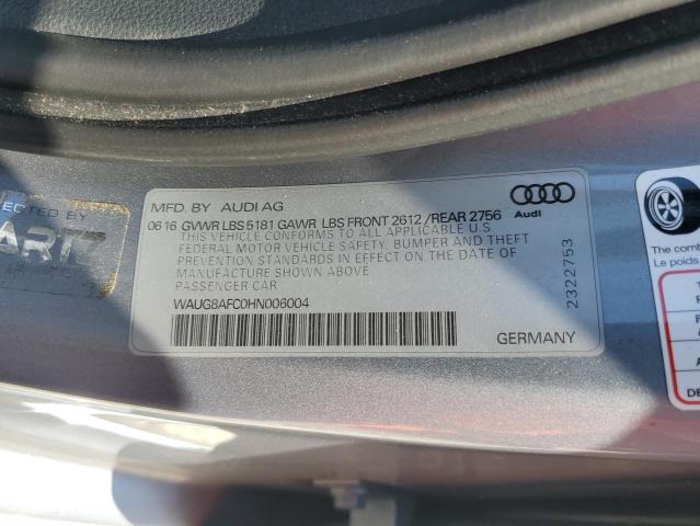 2017 AUDI A6 PREMIUM - WAUG8AFC0HN006004