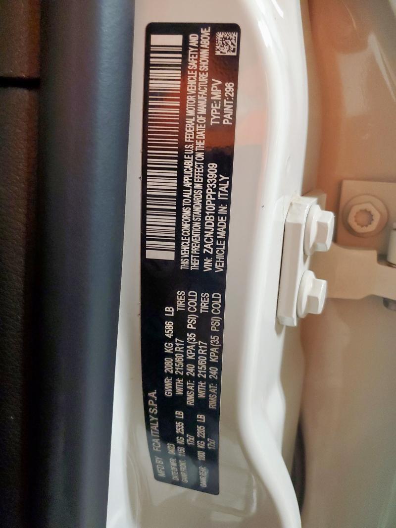 2023 JEEP RENEGADE L ZACNJDB10PPP33909