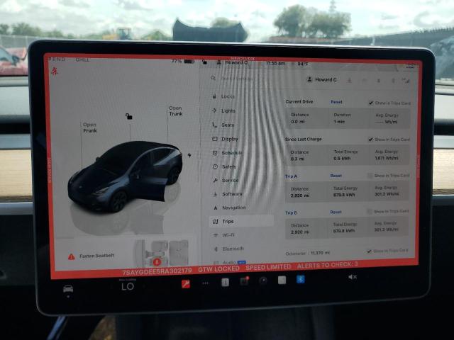 2024 TESLA MODEL Y 7SAYGDEE5RA302179