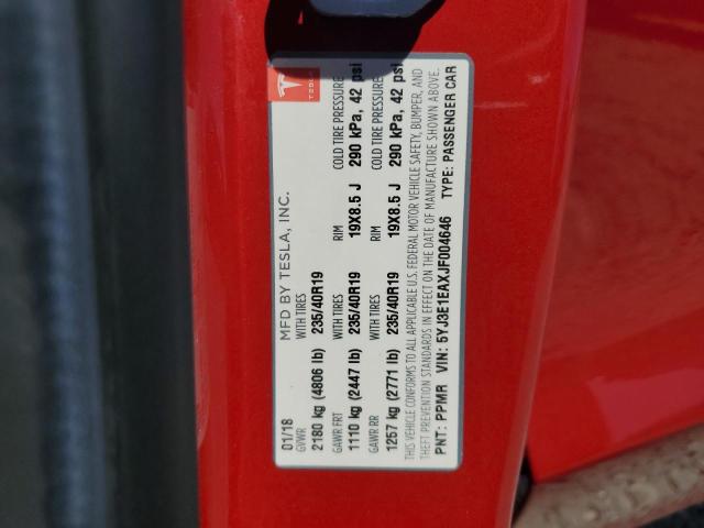 2018 TESLA MODEL 3 5YJ3E1EAXJF004646