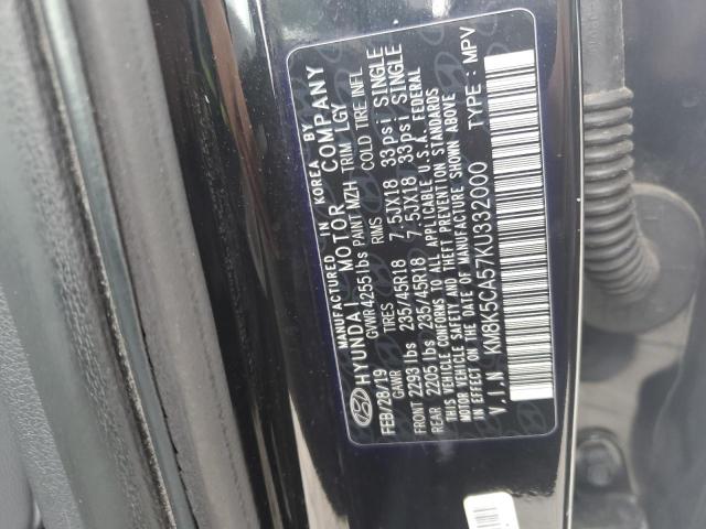 2019 HYUNDAI KONA ULTIM KM8K5CA57KU332000
