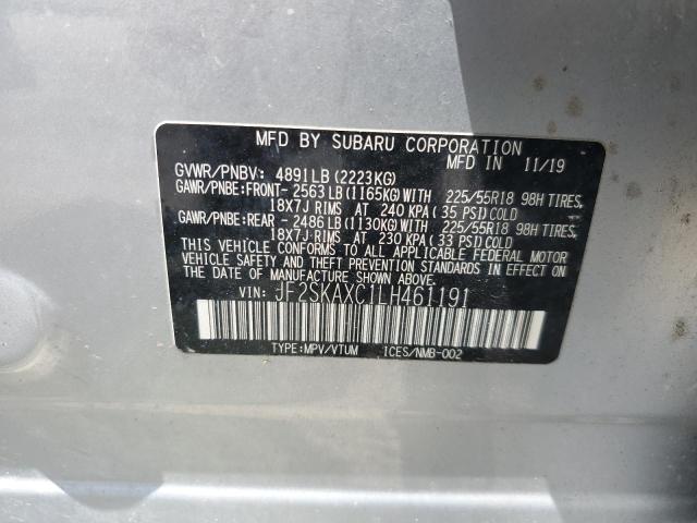 2020 SUBARU FORESTER T JF2SKAXC1LH461191