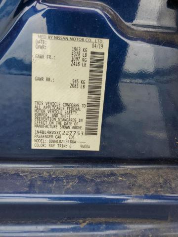 2019 NISSAN ALTIMA - 1N4BL4BVXKC227753