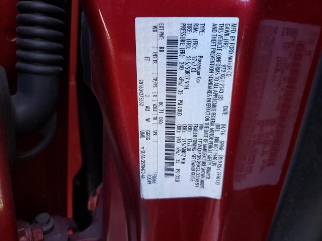 2016 FORD FOCUS TITA - 1FADP3N29GL330551