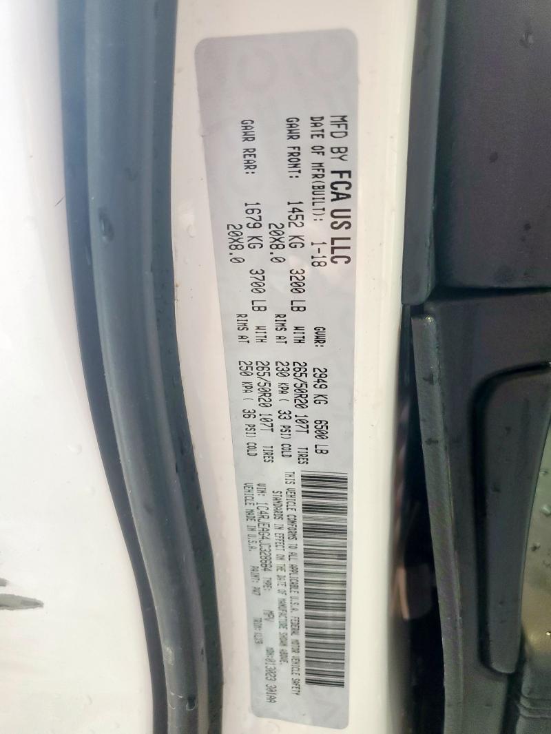 2018 JEEP GRAND CHER 1C4RJEAG4JC328664