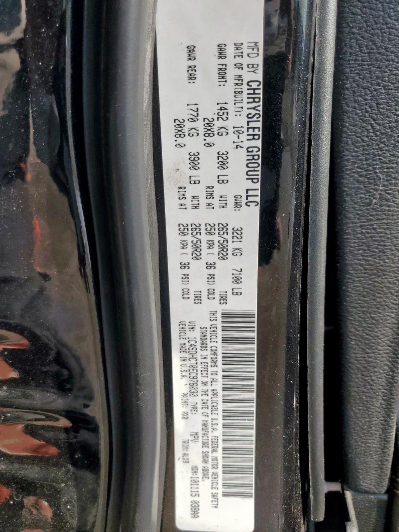 2014 DODGE DURANGO R/T - 1C4SDHCT0EC976030