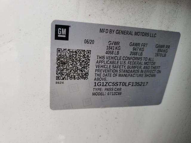 2020 CHEVROLET MALIBU LS - 1G1ZC5ST0LF135217