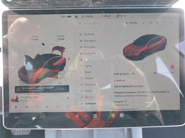 2023 TESLA MODEL 3 5YJ3E1EA2PF666004