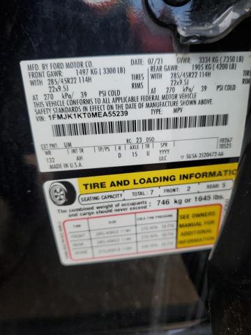 2021 FORD EXPEDITION MAX LIMITED 1FMJK1KT0MEA55239