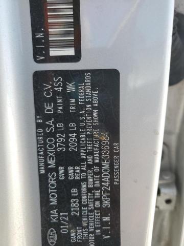 2021 KIA FORTE FE 3KPF24AD0ME336984