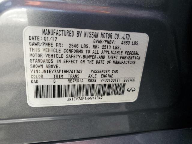 2017 INFINITI Q50 PREMIU JN1EV7AP1HM741342