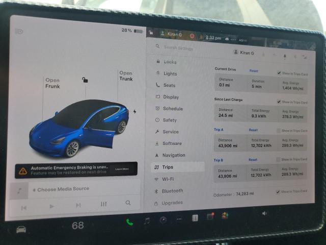 2020 TESLA MODEL 3 5YJ3E1EB4LF666962