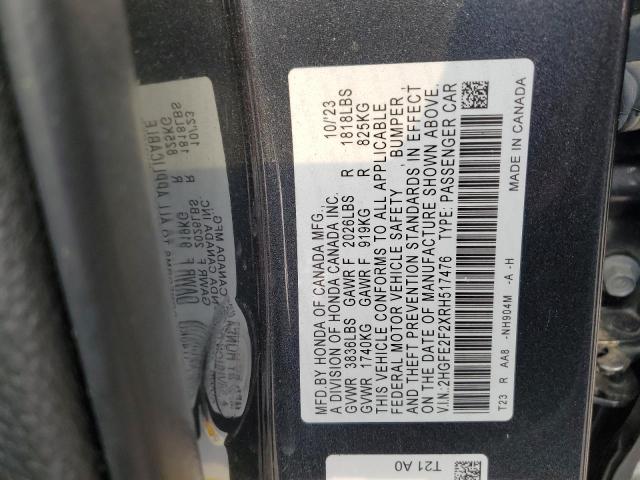 2024 HONDA CIVIC LX - 2HGFE2F2XRH517476