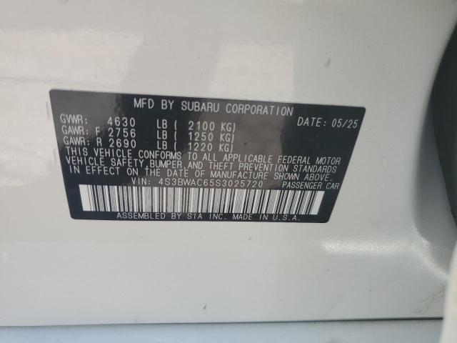 2025 SUBARU LEGACY PRE 4S3BWAC65S3025720