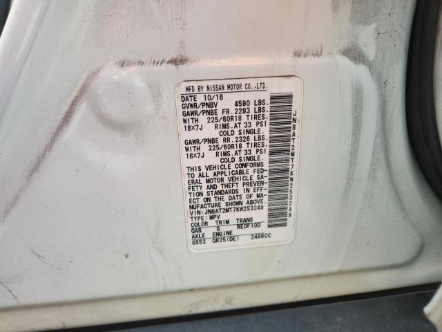 2019 NISSAN ROGUE JN8AT2MT7KW253249