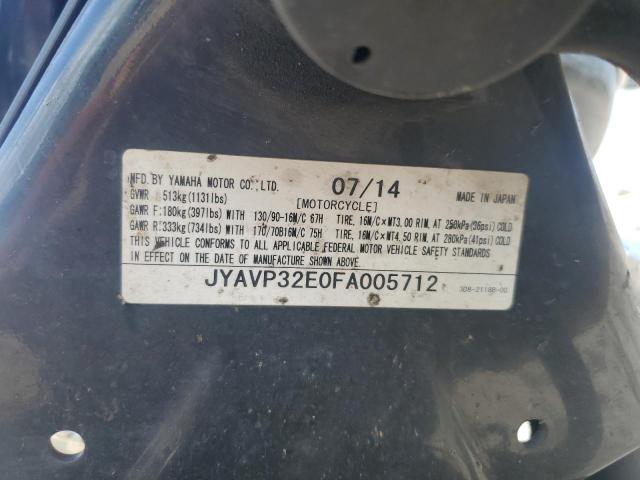 2015 YAMAHA XVS1300 CT JYAVP32E0FA005712