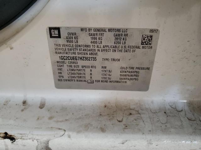 2017 CHEVROLET SILVERADO C2500 HEAVY DUTY 1GC2CUEG7HZ362735