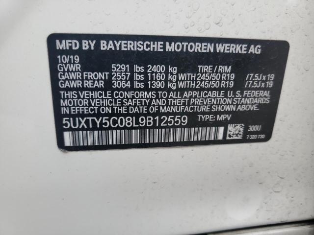 2020 BMW X3 XDRIVE3 5UXTY5C08L9B12559