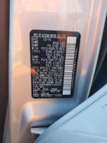 2016 NISSAN JUKE S JN8AF5MR5GT605251