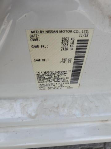 2019 NISSAN ALTIMA SR 1N4BL4CV8KC137189