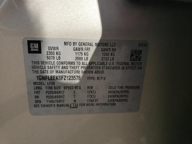 2015 CHEVROLET EQUINOX LS 1GNFLEEK6FZ123578