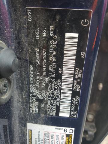 2021 TOYOTA 4RUNNER TR JTEKU5JR6M5924129