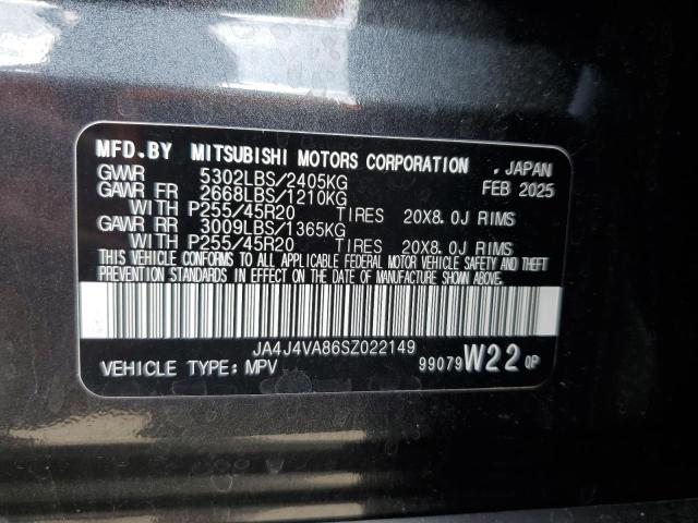 2025 MITSUBISHI OUTLANDER JA4J4VA86SZ022149